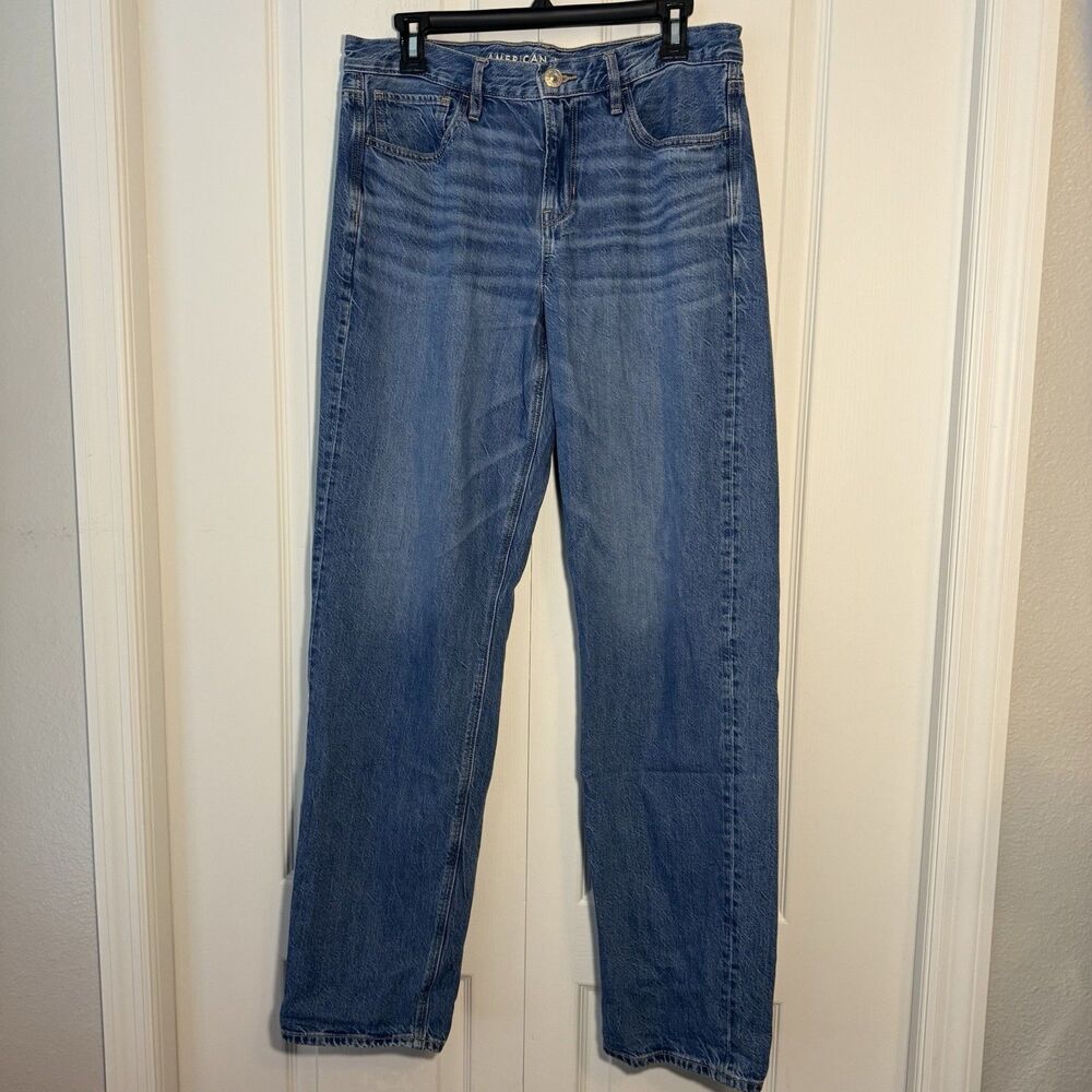 American Eagle Outfitters 90s Straight Jeans - Medium Blue Denim